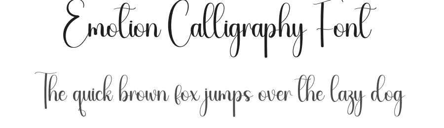 Emotion Calligraphy Font by creativeletter — Script Handwritten Font