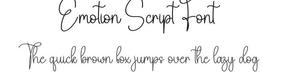 Emotion Script Font by creativeletter — Script Handwritten Font