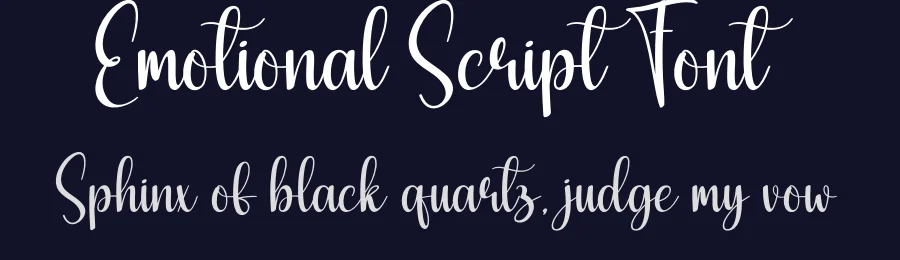 Emotional Script Font by creativeletter — Script Handwritten Font — thumbnail 2