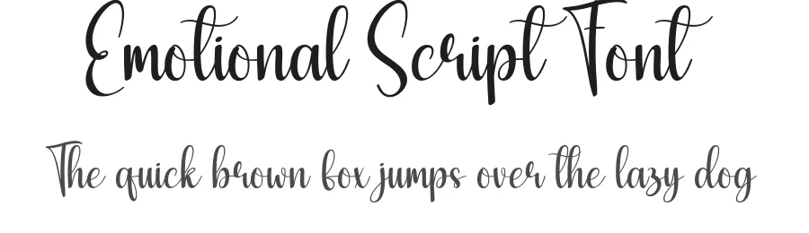 Emotional Script Font by creativeletter — Script Handwritten Font