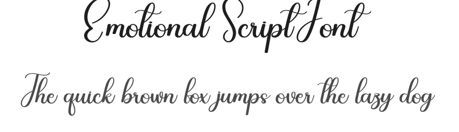 Emotional Script Font by creativeletter — Script Handwritten Font