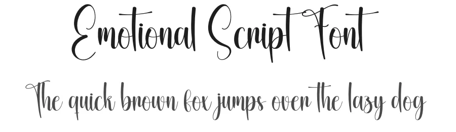 Emotional Script Font by creativeletter — Script Handwritten Font
