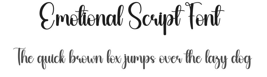 Emotional Script Font by creativeletter — Script Handwritten Font