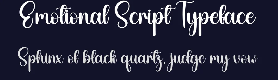 Emotional Script Typeface by creativeletter — Script Handwritten Font — thumbnail 2