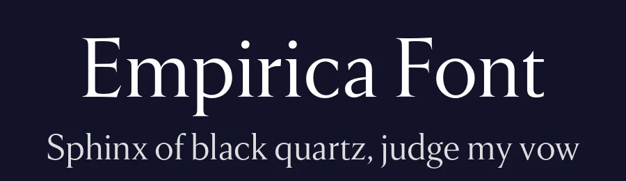 Empirica Font by Frerejones — Serif Font — thumbnail 2