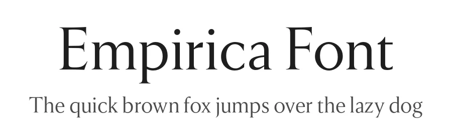 Empirica Font by Frerejones — Serif Font
