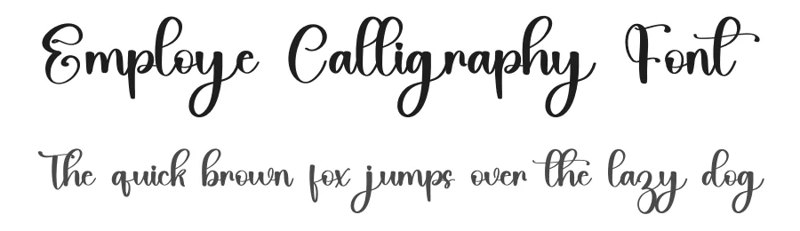 Employe Calligraphy Font by inermediaSTUDIO — Script Handwritten Font