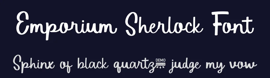 Emporium Sherlock Font by enxyclo — Decorative Font — thumbnail 2