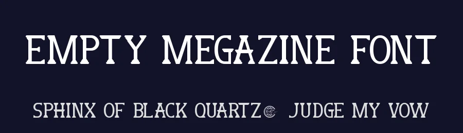 Empty Megazine Font by RaisProject — Display Font — thumbnail 2
