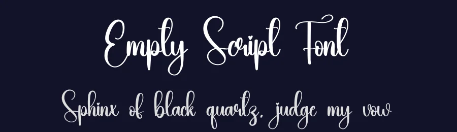 Empty Script Font by creativeletter — Script Handwritten Font — thumbnail 2
