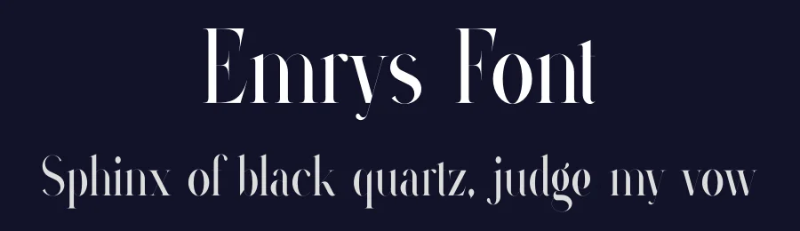 Emrys Font by vpcreativeshop — Display Font — thumbnail 2