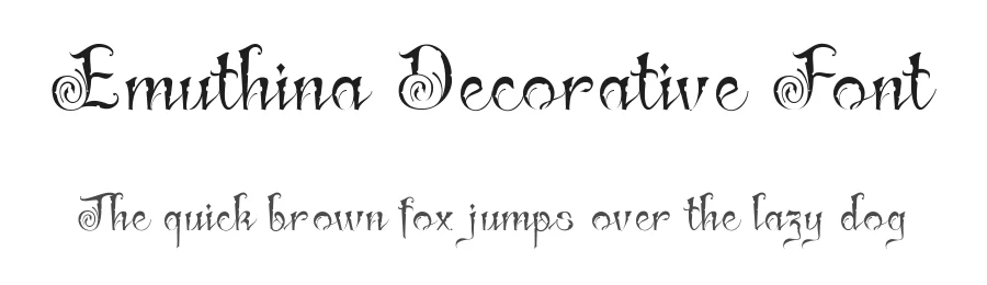 Emuthina Decorative Font by TypeClassHeroes — Display Font