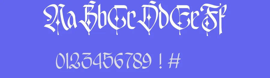 Emxage Aldsyb Font by enxyclo — Blackletter Font — thumbnail 3