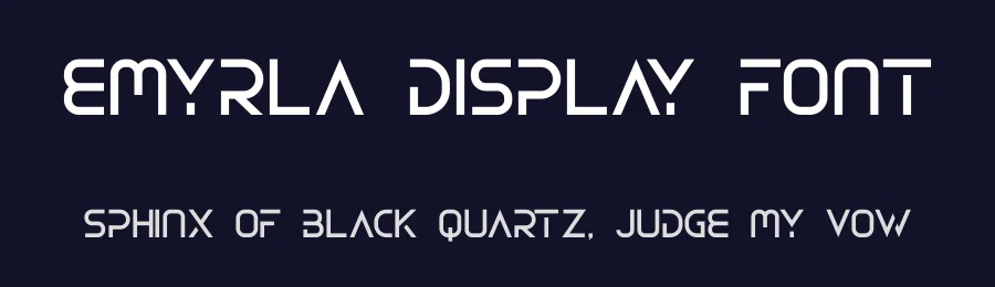 Emyrla Display Font by Abdurrasyidismail — Display Font — thumbnail 2