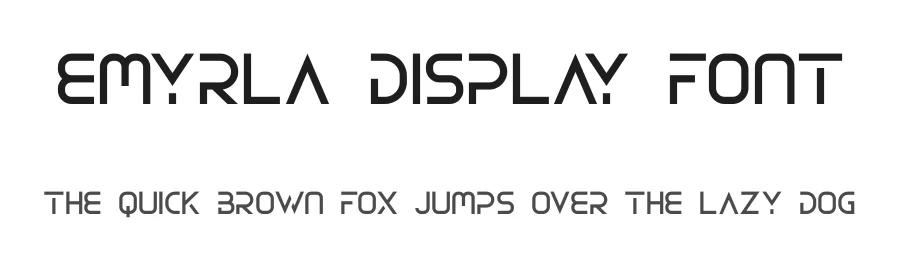 Emyrla Display Font by Abdurrasyidismail — Display Font