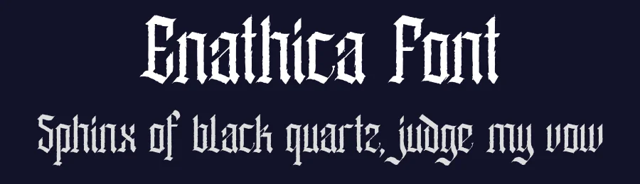 Enathica Font by Inviline.co — Blackletter Font — thumbnail 2