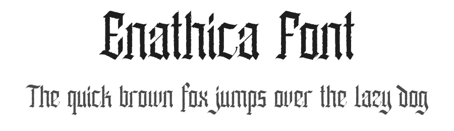 Enathica Font by Inviline.co β Blackletter Font