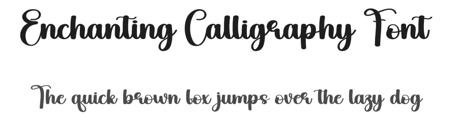 Enchanting Calligraphy Font by andikastudio — Script Handwritten Font