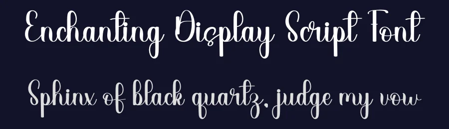Enchanting Display Script Font by freshtypeink — Script Handwritten Font — thumbnail 2