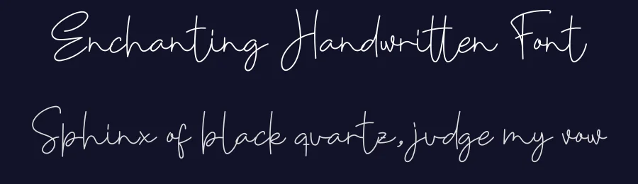 Enchanting Handwritten Font by creativeletter — Script Handwritten Font — thumbnail 2