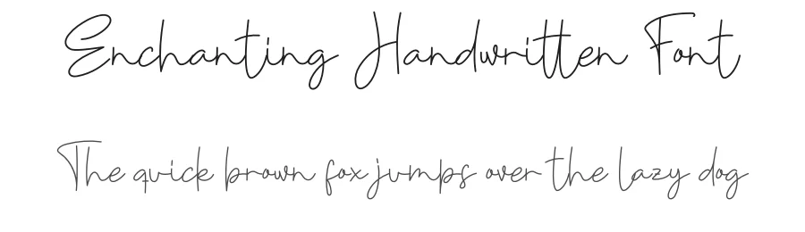 Enchanting Handwritten Font by creativeletter — Script Handwritten Font