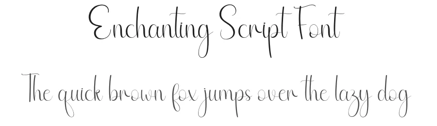 Enchanting Script Font by andikastudio — Script Handwritten Font