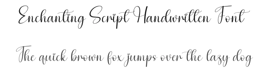 Enchanting Script Handwritten Font by andikastudio — Script Handwritten Font