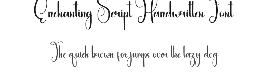 Enchanting Script Handwritten Font by andikastudio — Script Handwritten Font