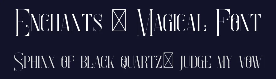 Enchants – Magical Font by vp_creative_shop — Decorative Font — thumbnail 2
