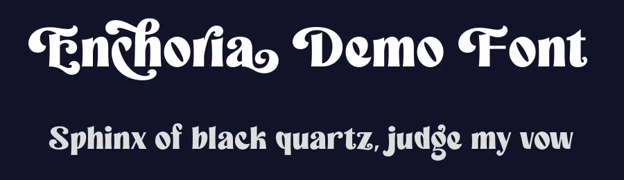 Enchoria Demo Font by ahweproject — Display Font — thumbnail 2