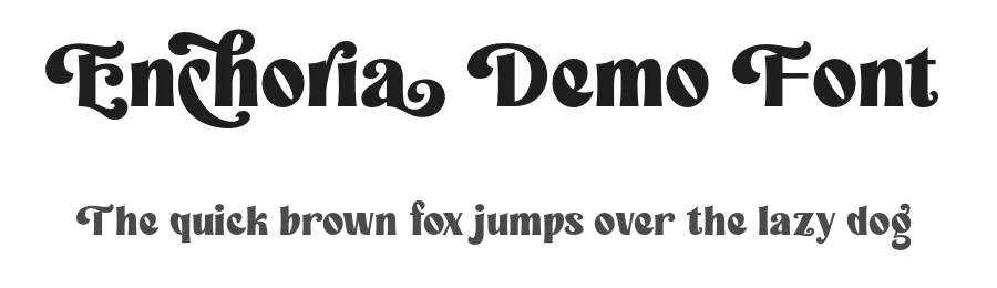Enchoria Demo Font by ahweproject — Display Font