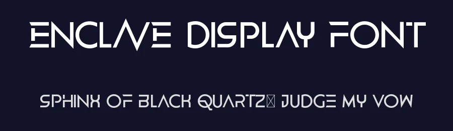 ENCLAVE Display Font by RaisProject — Sans Serif Font — thumbnail 2