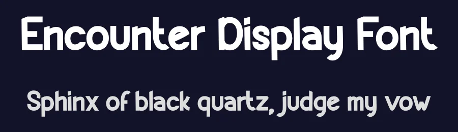 Encounter Display Font by creativeletter — Display Font — thumbnail 2