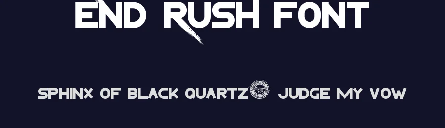 End Rush Font by CalligraphyFonts.net — Display Font — thumbnail 2
