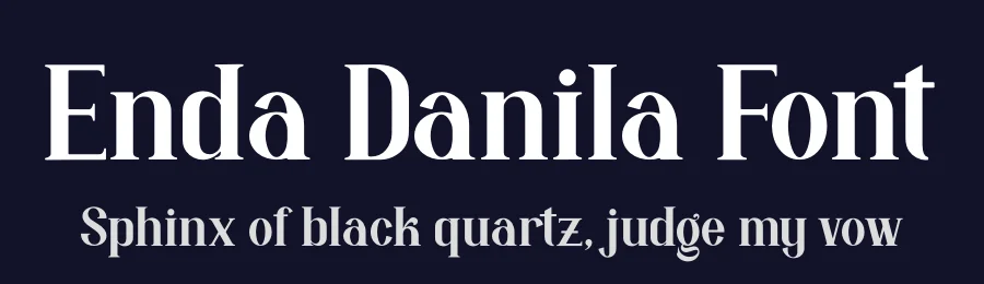 Enda Danila Font by Denustudios — Blackletter Font — thumbnail 2