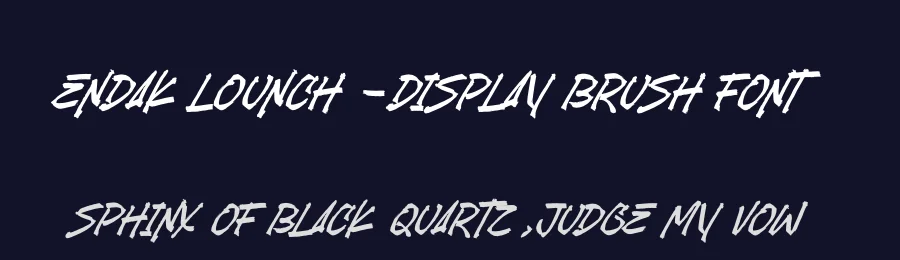 Endak Lounch – Display Brush Font by stylishtype.co — Script Handwritten Font — thumbnail 2