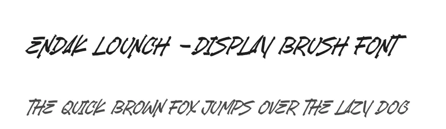 Endak Lounch – Display Brush Font by stylishtype.co — Script Handwritten Font