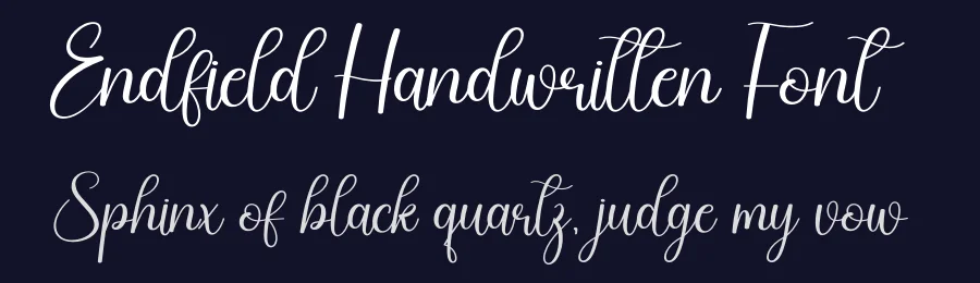 Endfield Handwritten Font by creativeletter — Script Handwritten Font — thumbnail 2