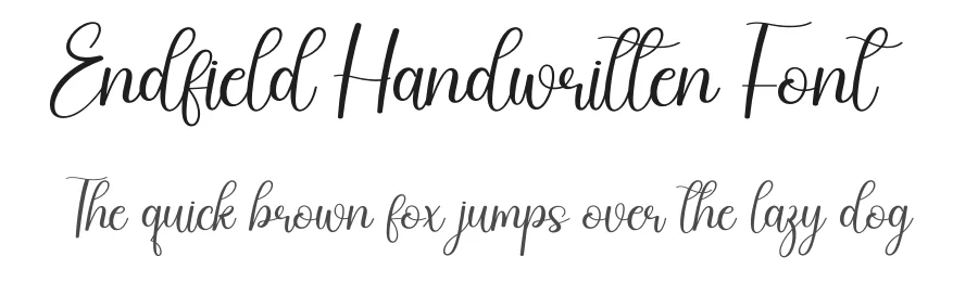 Endfield Handwritten Font by creativeletter — Script Handwritten Font