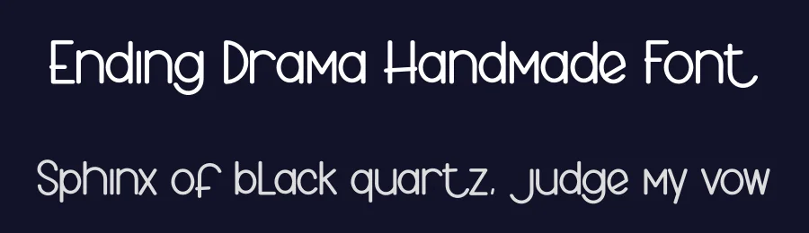 Ending Drama Handmade Font by creativeletter — Display Font — thumbnail 2