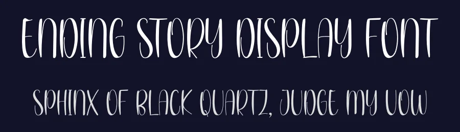 Ending Story Display Font by inermediaSTUDIO — Display Font — thumbnail 2