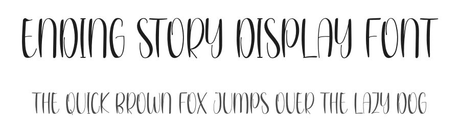 Ending Story Display Font by inermediaSTUDIO — Display Font