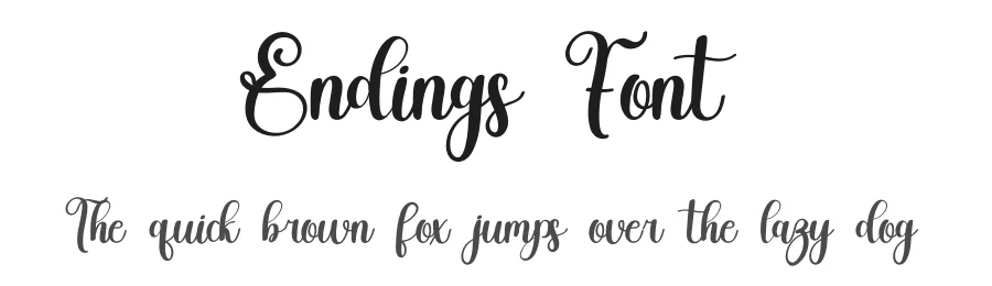 Endings Font by inermediaSTUDIO — Script Handwritten Font