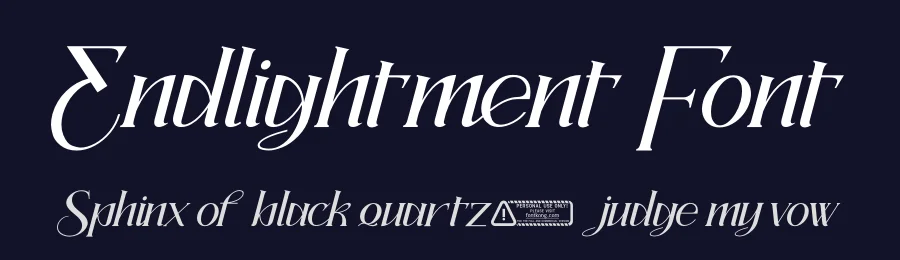Endlightment Font by fontkong — Serif Font — thumbnail 2