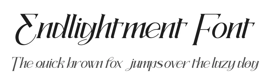 Endlightment Font by fontkong — Serif Font