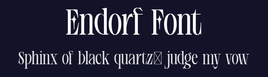 Endorf Font by The_Type — Decorative Font — thumbnail 2