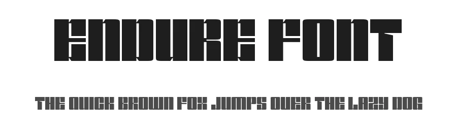 Endure Font by Funtype — Display Font
