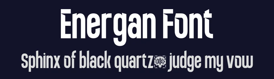 Energan Font by burntilldead — Display Font — thumbnail 2