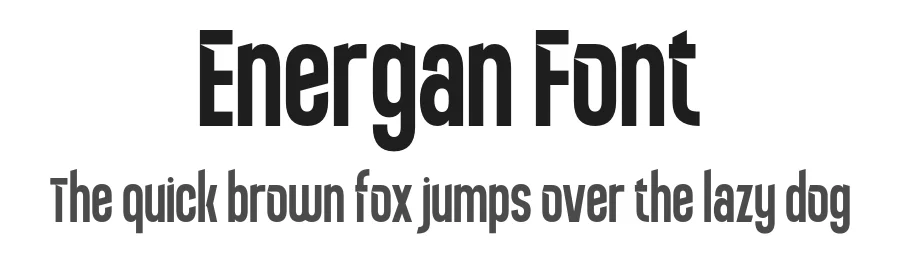 Energan Font by burntilldead — Display Font