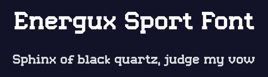 Energux Sport Font by firstype — Decorative Font — thumbnail 2
